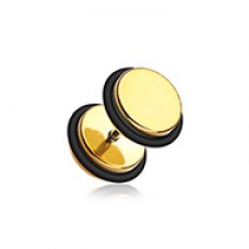 Iridescent Metallic Coat Acrylic Fake Plug with O-Rings