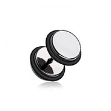 Iridescent Metallic Coat Acrylic Fake Plug with O-Rings