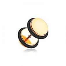 Iridescent Metallic Coat Acrylic Fake Plug with O-Rings
