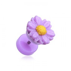 Cutesy Daisy Flower Acrylic Fake Plug