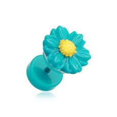 Cutesy Daisy Flower Acrylic Fake Plug