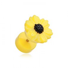 Cutesy Daisy Flower Acrylic Fake Plug