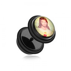 Jesus Christ Acrylic Fake Plug with O-Rings 