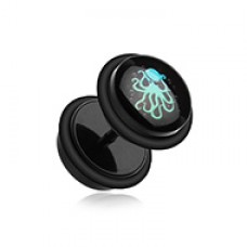 Pirate Octopus Acrylic Fake Plug with O-Rings 