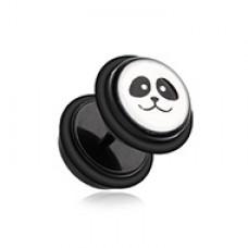 Duplicate-Panda Acrylic Fake Plug with O-Rings 