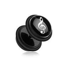G-Clef Acrylic Fake Plug with O-Rings 