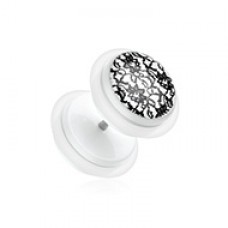 Jamestown Print Acrylic Fake Plug with O-Rings 