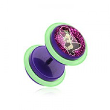 Lady Zombie Acrylic Fake Plug with O-Rings 