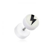 Glow in the Dark Lighting Bolt Acrylic Fake Plug