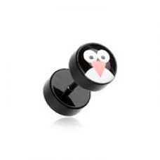 Cute Penguin Acrylic Fake Plug 