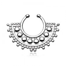 Divine Filigree Fake Septum Clip-On Ring