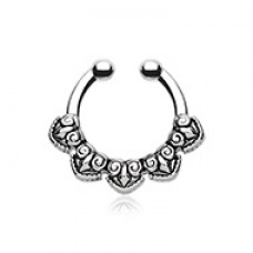 Tribal Penta Fake Septum Clip-On Ring