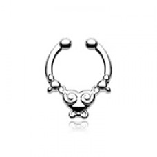 Tribal Saia Fake Septum Clip-On Ring
