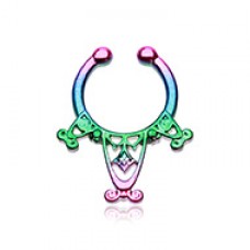 Colorline Amarhus Tribal Filigree Fake Septum Clip-On Ring