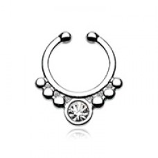 Classic Gem Grandiose Fake Septum Clip-On Ring