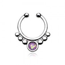 Classic Opal Grandiose Fake Septum Clip-On Ring