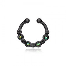 Colorline Aurea Sparkle Fake Septum Clip-On Ring 