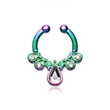 Colorline Radiant Kao Fake Septum Clip-On Ring