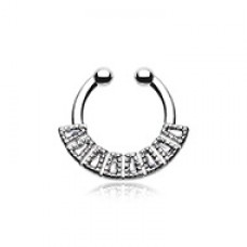 Sabre Arc Fake Septum Clip-On Ring