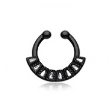 Colorline Sabre Arc Fake Septum Clip-On Ring