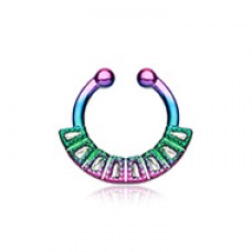 Colorline Sabre Arc Fake Septum Clip-On Ring