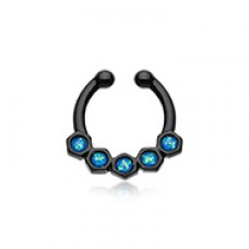 Colorline Opal Hexa Gemina Fake Septum Clip-On Ring