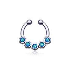 Colorline Opal Hexa Gemina Fake Septum Clip-On Ring