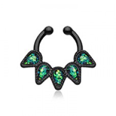 Colorline Opal Quinary Spear Fake Septum Clip-On Ring