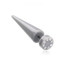 Multi Gem Solid Acrylic Fake Taper 