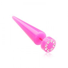 Multi Gem Solid Acrylic Fake Taper 