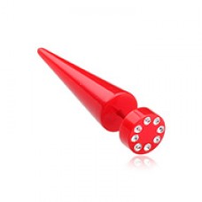 Multi Gem Solid Acrylic Fake Taper 