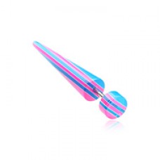 Multi Stripe Acrylic Fake Taper 