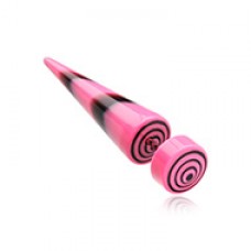 Swirl Circles Solid Acrylic Fake Taper 