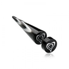 Retro Heart UV Acrylic Fake Taper 