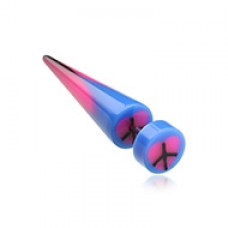 Peace Heart UV Acrylic Fake Taper 