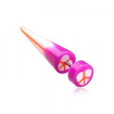 Peace Heart UV Acrylic Fake Taper 