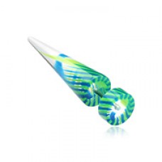 Pinwheel Stripe UV Acrylic Fake Taper 