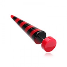 Candy Stripe Acrylic Fake Taper