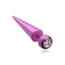 Purple Owl Acrylic Fake Taper 