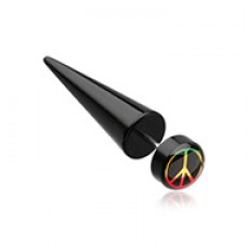 Rasta Peace Acrylic Fake Taper 