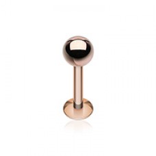 Rose Gold Basic Steel Ball Top Labret