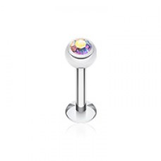 Basic Steel Gem Ball Labret
