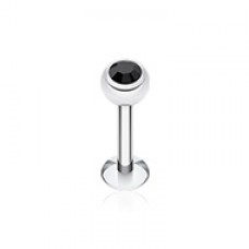 Basic Steel Gem Ball Labret