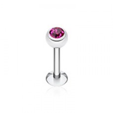 Basic Steel Gem Ball Labret