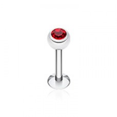Basic Steel Gem Ball Labret
