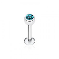 Basic Steel Gem Ball Labret