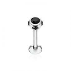 Aurora Gem Ball Steel Labret