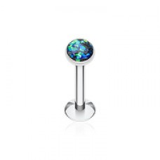 Opal Glitter Shower Dome Steel Labret