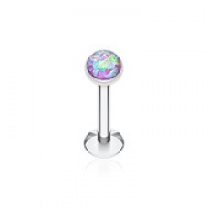 Opal Glitter Shower Dome Steel Labret