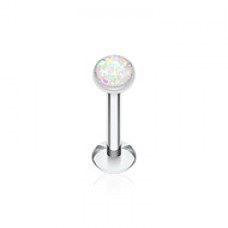 Opal Glitter Shower Dome Steel Labret